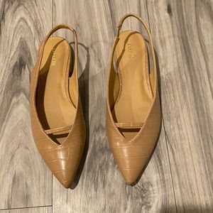 Express sling back slip ons
